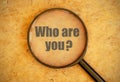Who are you? Royalty Free Stock Photo