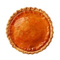 A Whole Baked Pumpkin Pie with Golden Crust Royalty Free Stock Photo