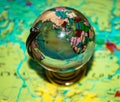 Whole big planet earth small globe Royalty Free Stock Photo