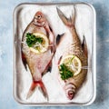 Whole Bream To Be Baked in Salt