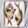 Whole Bream To Be Baked in Salt