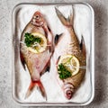 Whole Bream To Be Baked in Salt