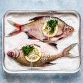 Whole Bream To Be Baked in Salt