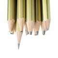 Whole and broken pencils Royalty Free Stock Photo