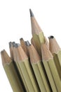 Whole and broken pencils Royalty Free Stock Photo