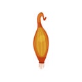 Whole bulb of shallot onion, fresh vegetable vector Illustration on a white background