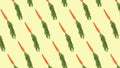 Whole carrots on pale background, banner. Pattern design