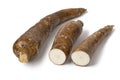 Whole Cassava root and two parts