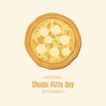 National Cheese Pizza Day vector