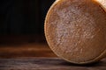 Whole Cheese Wheel . Traditional Food Produce