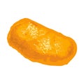 Whole chicken nugget. Vector color realistic illustration.