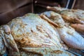 Whole chicken smoked in electric bbq smoker Royalty Free Stock Photo