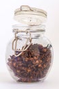 Whole cloves in jar