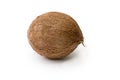 Whole Coconut isolated on pure white background