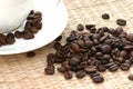 Whole coffee beans Royalty Free Stock Photo