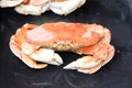 Whole cooked crab