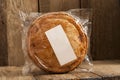 Whole Cooked Pie in Plastic Packaging