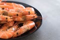 Whole Cooked Tiger Prawn Royalty Free Stock Photo