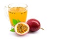 Glass of passion fruit juice Royalty Free Stock Photo
