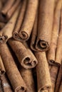 Whole dried cinnamon for baking Royalty Free Stock Photo
