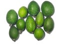 Whole feijoa fruit on a white background. Object shooting. Vegan food. Raw food diet. Juice ingredient