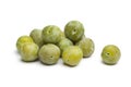 Whole fresh greengage plums Royalty Free Stock Photo