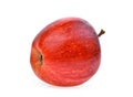 Whole fresh red gala apple isloated on white