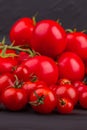 Whole good organic vine tomatoes.