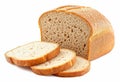 Whole grain bread isolated on transparent or white background Royalty Free Stock Photo