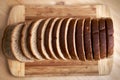 Whole grain bread sliced Royalty Free Stock Photo