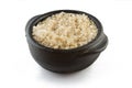 Whole grain brown rice cooked. Integral Royalty Free Stock Photo