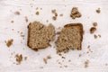 Whole grain buckwheat bread