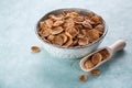 Whole grain cereal in a bowl Royalty Free Stock Photo