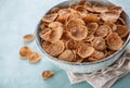 Whole grain cereal in a bowl Royalty Free Stock Photo