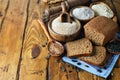 Whole grain diet bread with amaranth