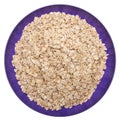 Whole Grain Oats in a Vibrant Purple Bowl