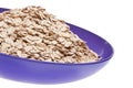 Whole Grain Oats in a Vibrant Purple Bowl