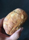 Whole grain raisin roll made of yeast dough