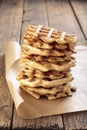 Whole grain waffles Royalty Free Stock Photo