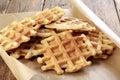 Whole grain waffles Royalty Free Stock Photo