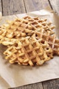 Whole grain waffles Royalty Free Stock Photo