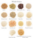 Whole Grains Collection Royalty Free Stock Photo