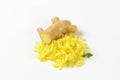 Whole and grated ginger Royalty Free Stock Photo