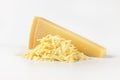 Whole and grated parmesan cheese