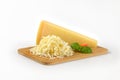 Whole and grated parmesan cheese