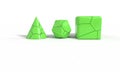 Whole green concept of the piece, 3d Royalty Free Stock Photo