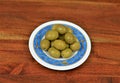 Whole green olives