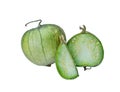 whole green tomatillos isolated on white Royalty Free Stock Photo