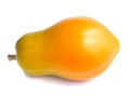 Whole green yellow papaya fruit Royalty Free Stock Photo