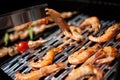 Whole Grilled Shrimps on Grill